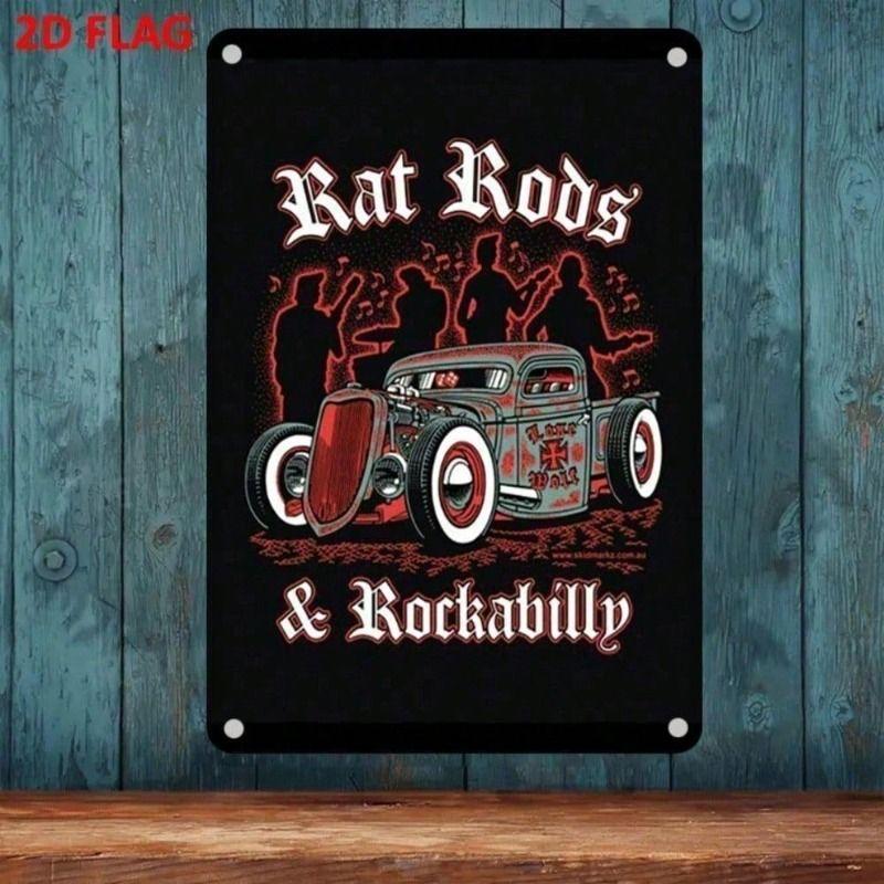 Metal Wall Art Vintage Classic Car Retro Garage Decor