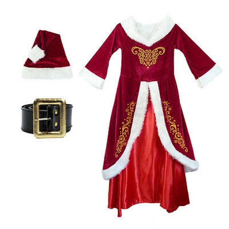 

Christmas Costumes Dress Santa Claus Adult Women Lady Xmas Holiday Party Cosplay M