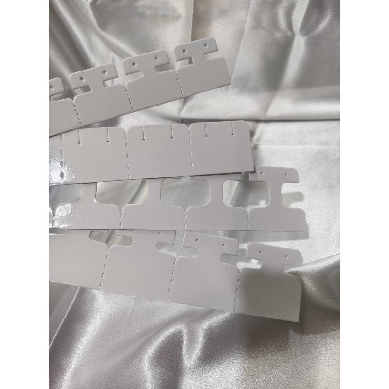 

White Disposable Earring Display Card Stand Stud Card 27.7*5 (6 pieces per board)