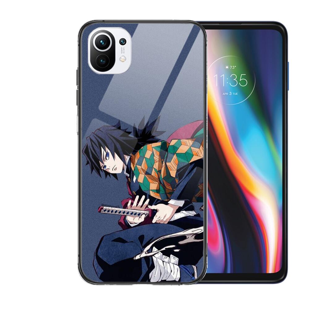 Kamado Nezuko Kimetsu No Yaiba Demon Slayer TPU Soft Tempered Glass Phone Shell Case For Xiaomi Redmi 11 Lite Pro Ultra 10T 10 9