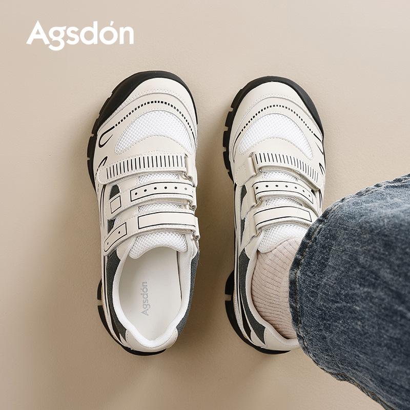 Augustine Platform German Training Shoes Women's 2025 New Autumn and Winter Velcro Racing Shoes Casual Ballet Forrest Gump Shoes