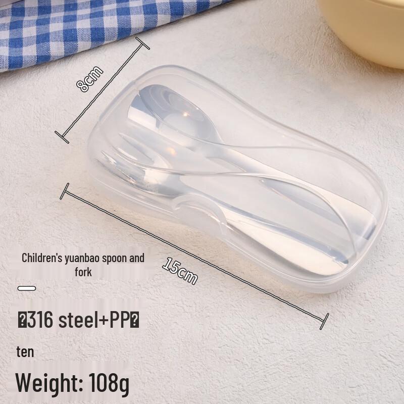 ZISIZ Stainless Steel Kids Cartoon Cutlery Set