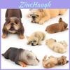 Realistic Pvc French Bulldog Figurine Adorable Sleeping Dog Statue Home Decor