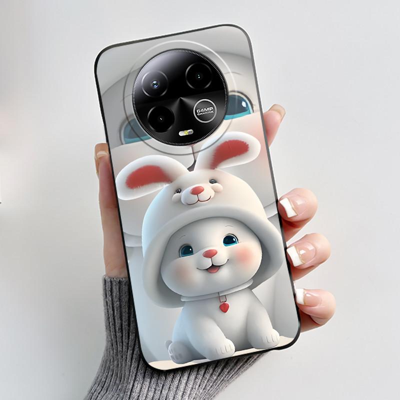 Case For BLU Bold K50 Phone Case Luxury Cute Love Rabbit Cartoon Funny Pattern Cover Shell Black Soft Silicone Protective Casing