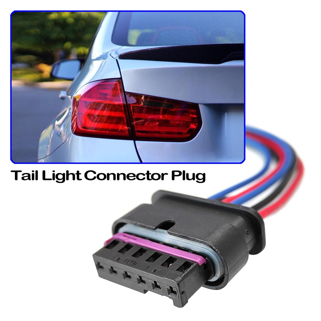 For BMW 1 2 3 4 Series F20 F21 F22 F23 F30 F31 F32 F33 F36 6Pin Rear Tail Light Lamp Connector Pigtail Plug Prewired 61132359993