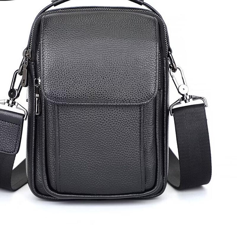 Men's Nappa Leather Casual Crossbody Phone Bag