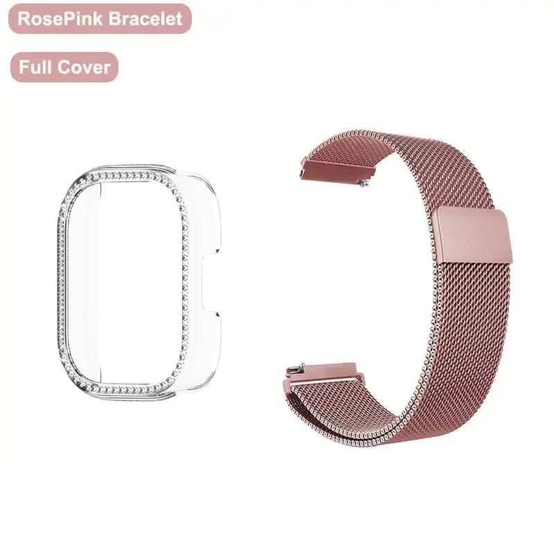Milanese Magnetic Strap+Band for Redmi Watch 5 Active Watch5 Lite Band TPU Soft Case Screen Protector