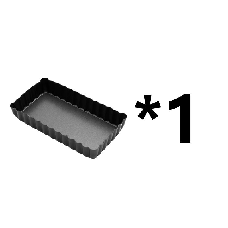 

6PCS 4 Inch Mini Tart Pan Square with Removable Bottom Quiche Pan Nonstick Rectangular Quiche Pie Pan Set