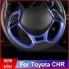 ABS Auto-Styling Lenkrad Pailletten Aufkleber Trim Abdeckung für Toyota C-HR CHR C HR 2016 2017 2018 Zubehör