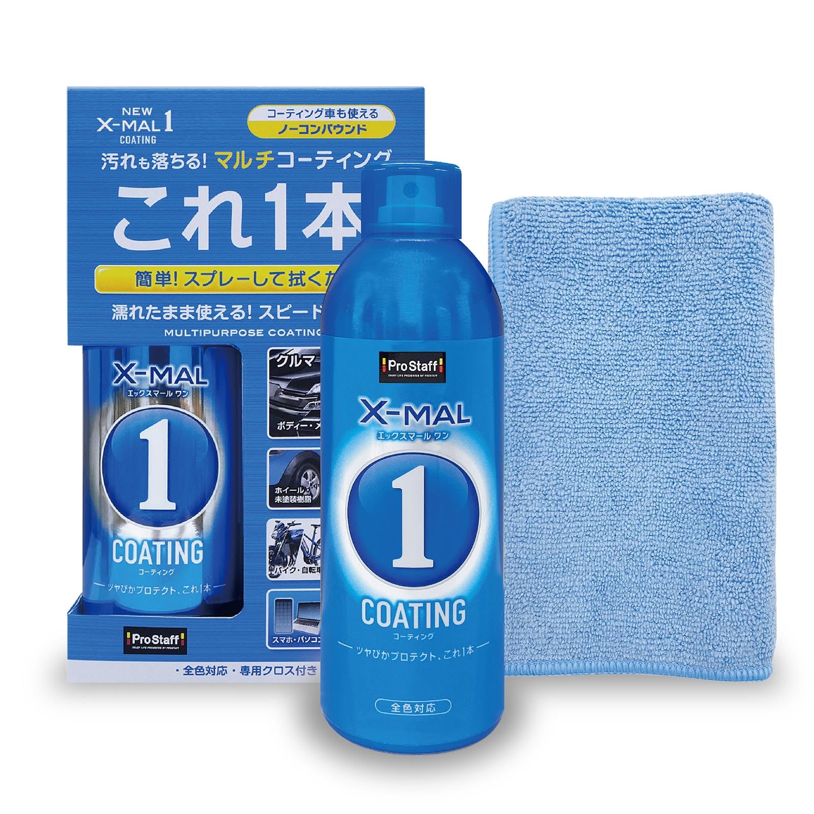 

Prostaff New Xmar One Car Wash No Includes Microfiber S192 All-Purpose Coating, Compound, Cloth, 300ml,