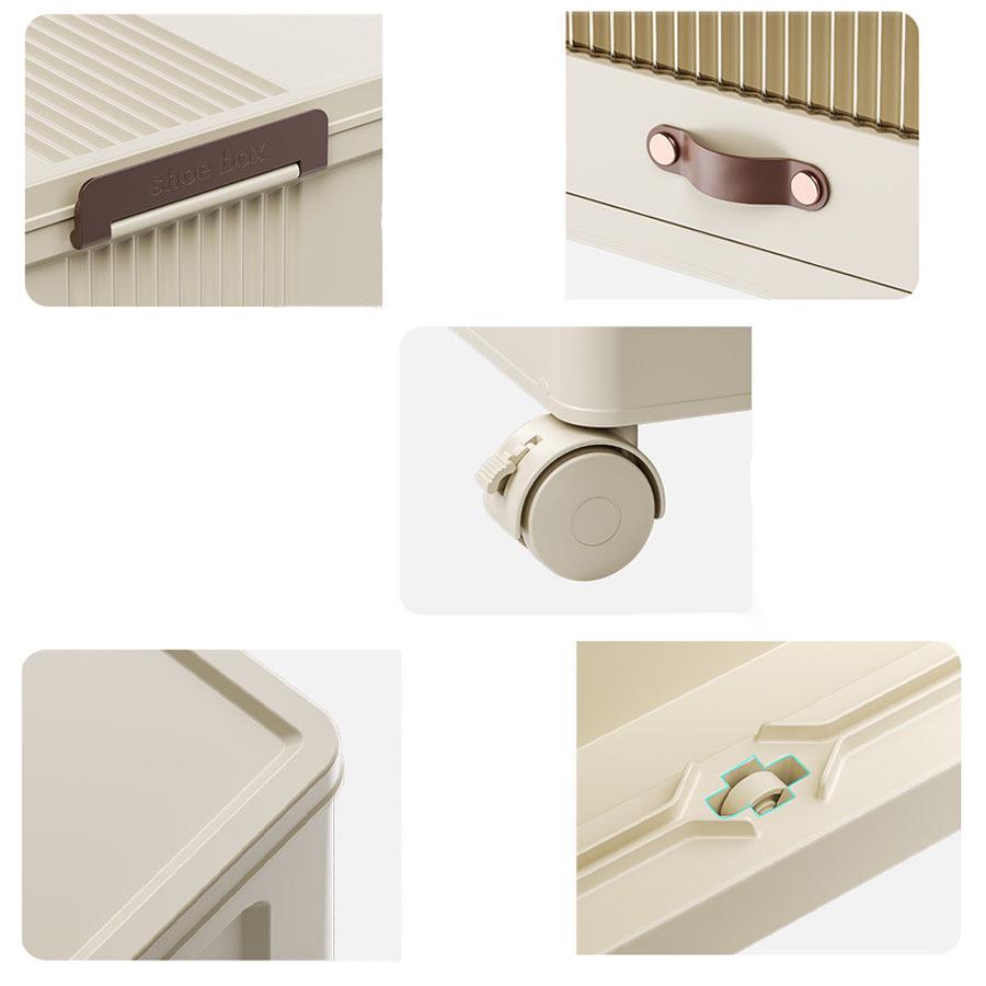 Foldable Storage Cabinet with Drawers