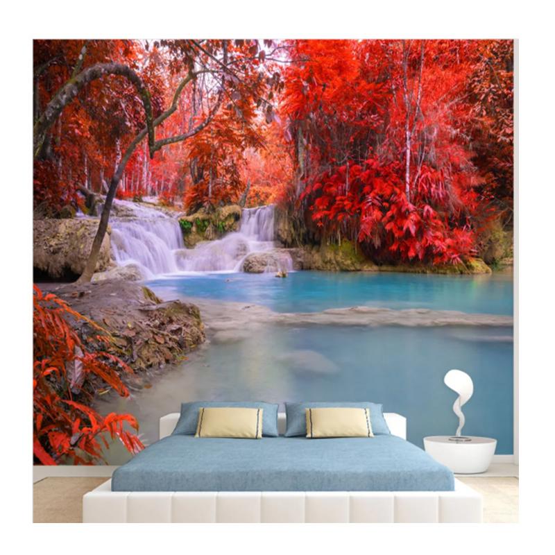 

Осенний Лес Водопад Фото Обои Настенные Панно Домашний Декор Телевизор Фон Обои Для Гостиной 200 cm(W) x 140 cm(H)