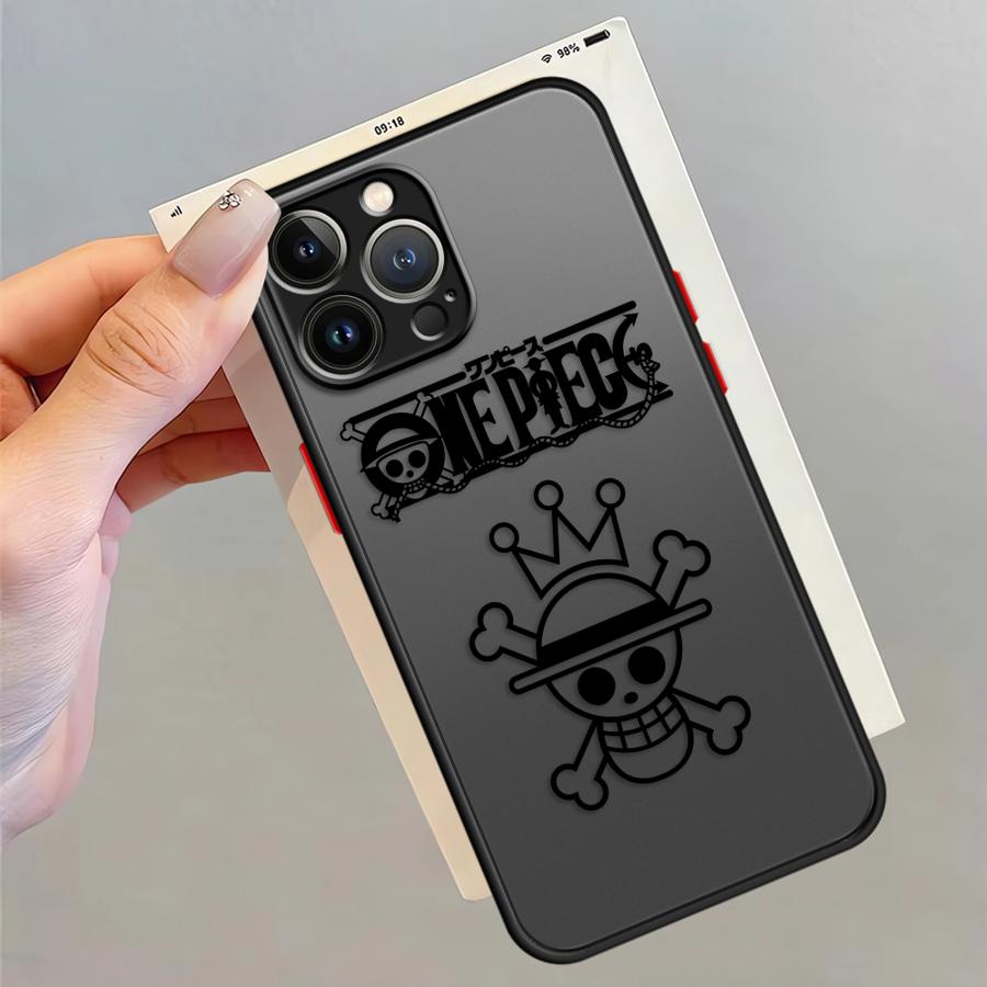 Anime Ones Pieces Logo Case for iPhone 17 Pro Max Air 12 7 8 SE 11 XS XR 13 Mini 15 16 Plus 14 Funda Back Phone Cover