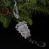 Realistic Acrylic Pinecone Christmas Tree Hanging Decoration Transparent Pine Cone Festival Home Ornament