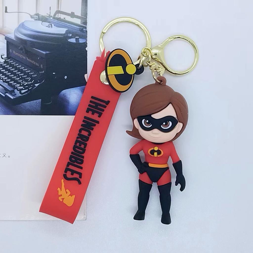 Creative Cartoon Characters Pigs Superheroes Keychains Bags Car Keychains Accessories Gifts Wholesale Personalized Gifts Y2k