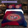 Stoke City Football 3 Piece Bedding Set Soft Duvet Cover Set with Pillowcases Printed Bedroom Decor Set for Home