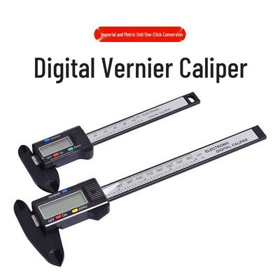 150mm Digital Vernier Caliper: High-Strength Plastic Measuring Tool for Jewelry and Antiquities.