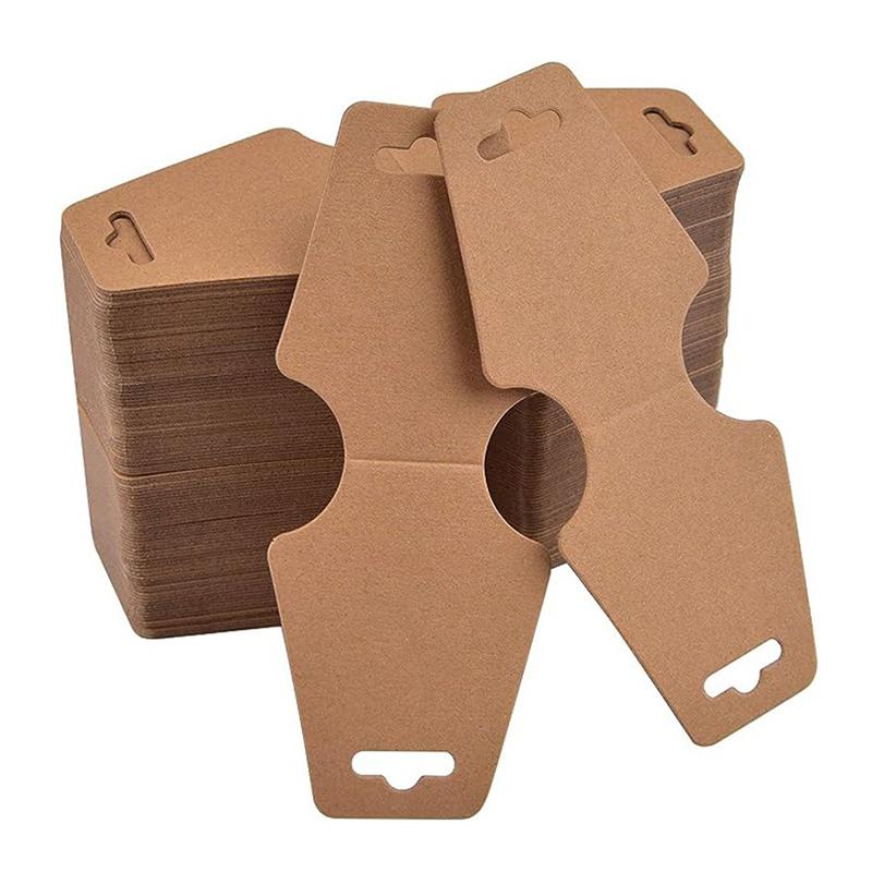 100PCS Fold Tag Set Jewelry Hang Tag Display Card for Necklace Bracelets Bangle Price Board Packaging Folding Card Wholesale ZYF