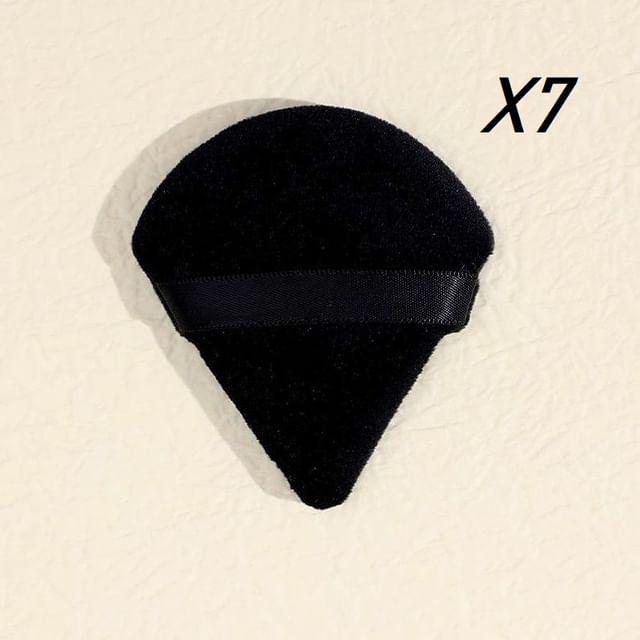 Miumi - Set Of 7: Pointed Powder Puff Black