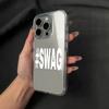 Black And White Swag Phone Case For IPhone 17 17Air 11 12 13 14 15 16 17 Pro Max 16 Plus Cover Funda Bumber Coque