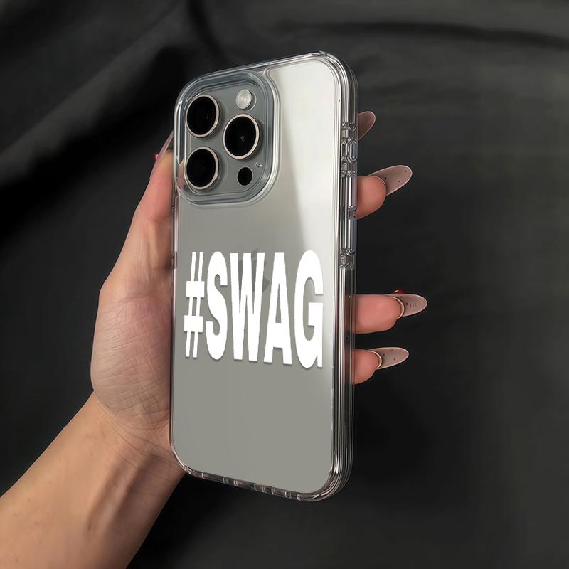 Black And White Swag Phone Case For IPhone 17 17Air 11 12 13 14 15 16 17 Pro Max 16 Plus Cover Funda Bumber Coque