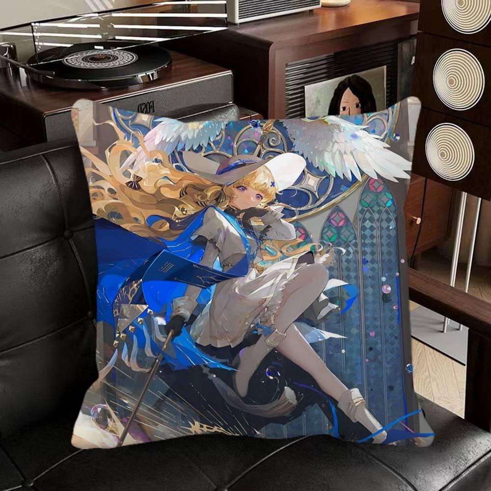 Phoebe Wuthering Waves Game Pillow Case Square Pillow Bedroom Sofa Leisure Comfort Cushion Car Home Decoration