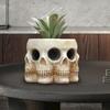 Wielopłaszczyznowa Czaszka Doniczka Ozdoby Żywica Dom Ogród Horror Dekoracja Czaszki Krajobraz