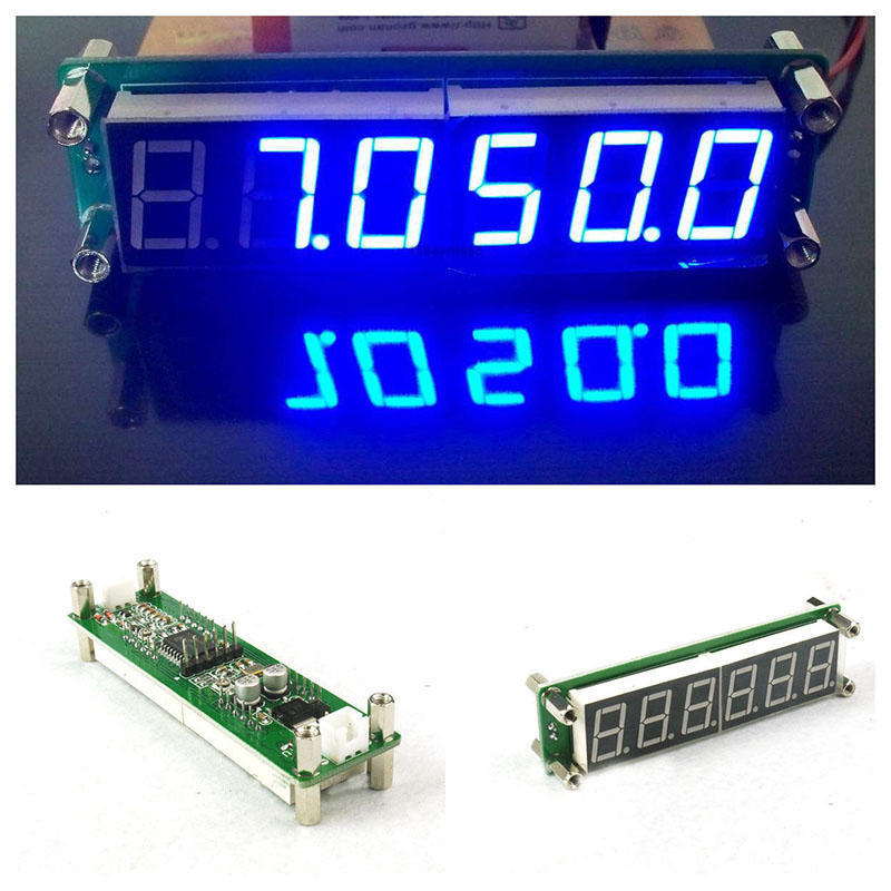 Digital 6LED 1MHz~1000MHz 65MHz Signal Frequency Counter Cymometer 3 Color Digital 6LED 1MHz~1000MHz 65MHz Signal Frequency Counter Cymometer 3 Color