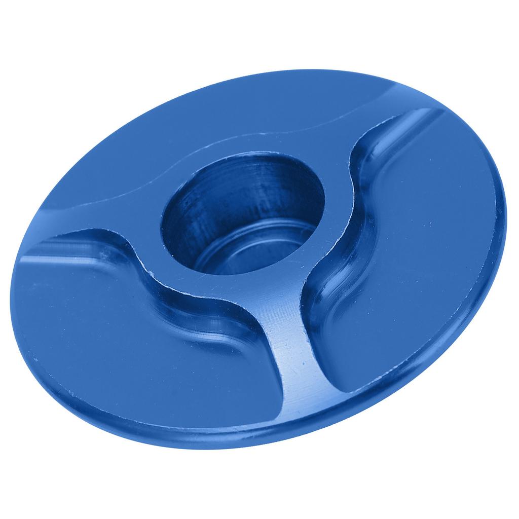 Bike Front Fork Headset Cover Aluminum Threadless Stem Bowl Set Cover for MTB Mountain Road BicycleBlue