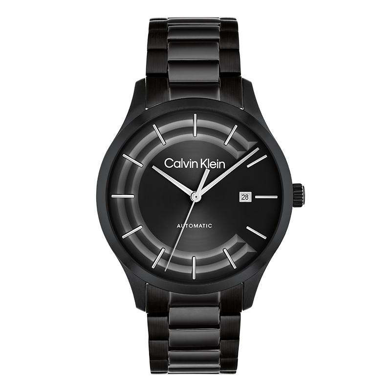 

Calvin Klein Knight Series Watch Automatic Mechanical Movement Steel Bracelet 40Mm Black Dial 30M Water Resistant Unisex watches 25300023 Black