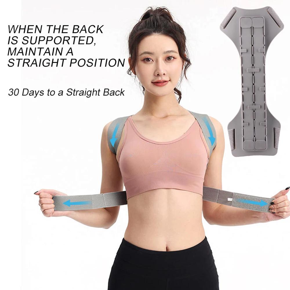 Adjustable Posture Corrector Concealed Back Brace Breathable Support Belt For Hunchback Relief