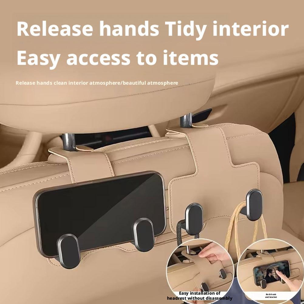Car Seat Back Hook Organizer Multifunctional Hidden Car Seat Back Storage Hook