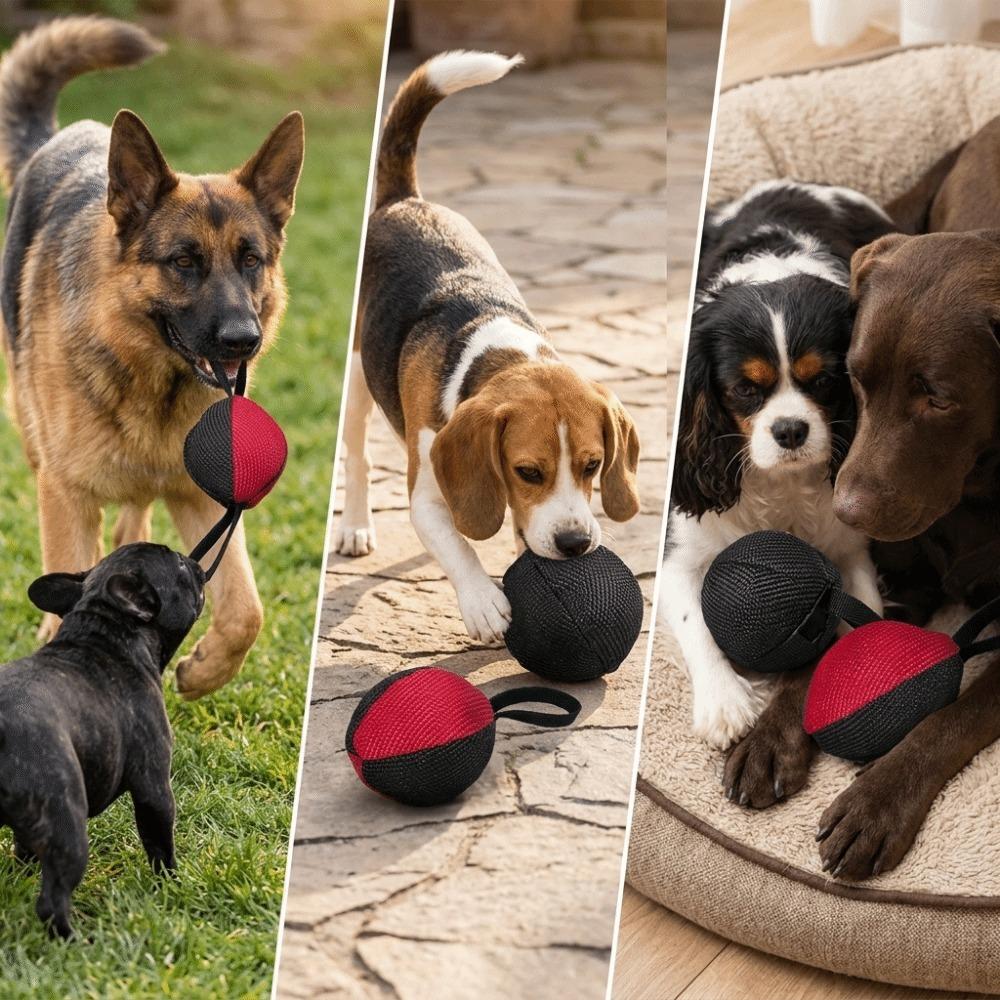 Rugby Shaped Dog Training Toy Multi-color Patchwork German Shepherd Malinois Toy Dog Bite Training чёрный