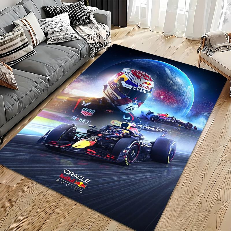 Whimsical The Simpsons Cartoon Family Area Rug, Non-Slip Washable Throw Carpet for Living Room Bedroom Entryway Home