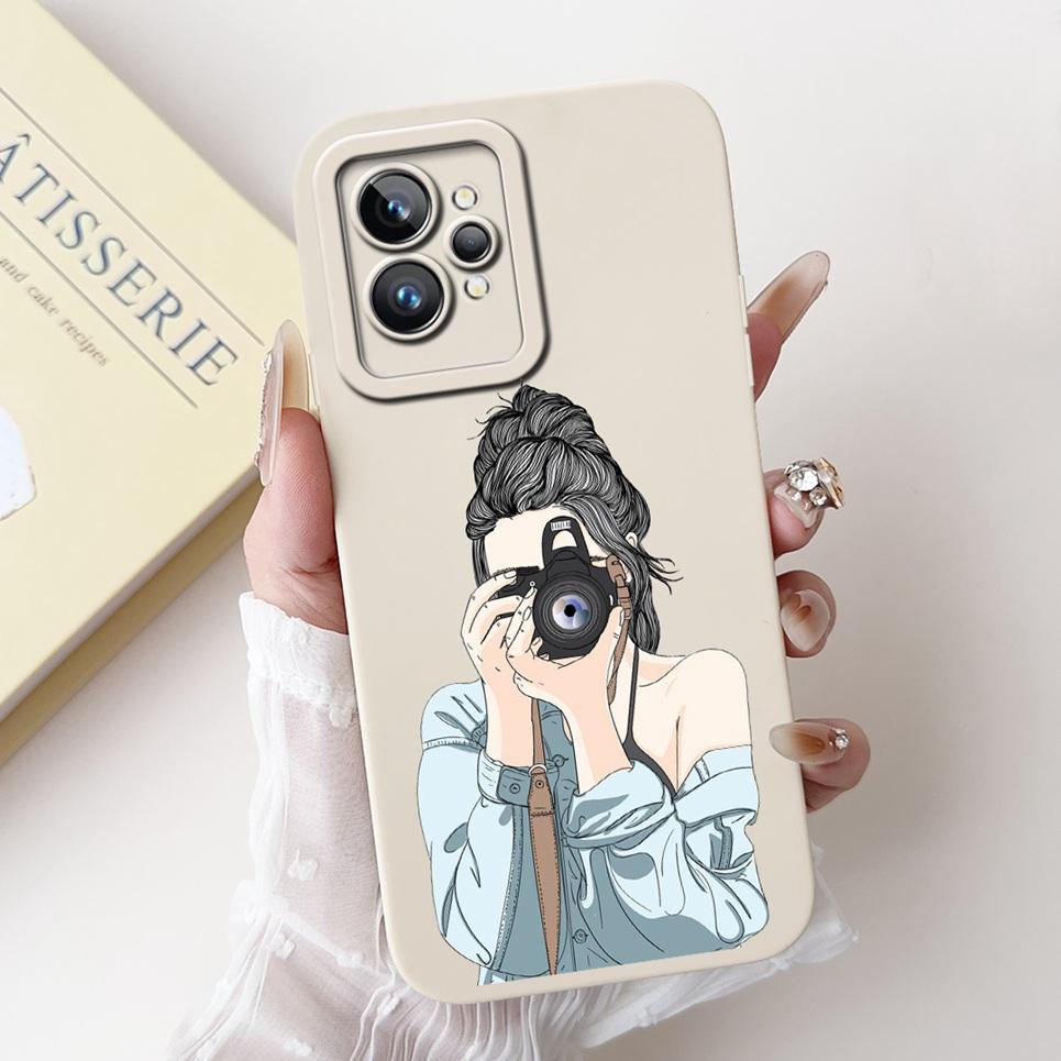 Cover per Telefono Femminile Cuore d'Amore per Realme GT2 Pro Custodia Realme GT Neo2 GT2 GT Neo 3T Funda Silicone Morbido Opaco Protezione Lente Capa