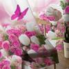 Garten-Rosa-Rosen-Vorhänge, Schlafzimmer-Voile-Vorhang, Wohnzimmer-Fenster, durchsichtige Vorhänge, Küche, Tüll-Vorhänge