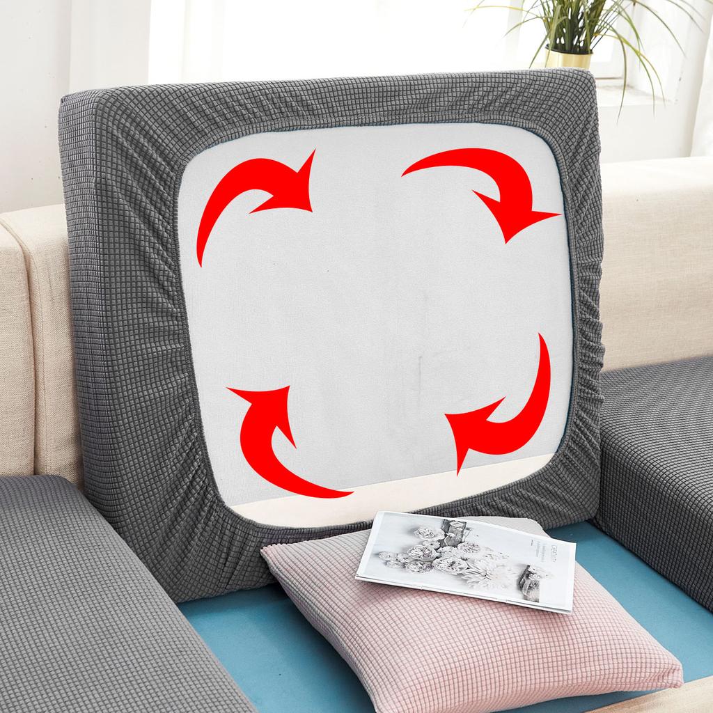 Plush Plush-touch Sectional Corner Sofa Cushion Cover Couch Seat Backrest Mattress Protector Case Elastic Slipcover For Chaise Longue