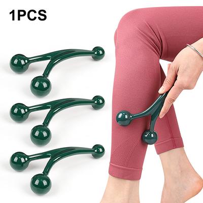 Multifunctional Triangle Ball Massager Shoulder Massage Foot Acupoints Facial Roller Massager Smooth Relax Body Massage Tool