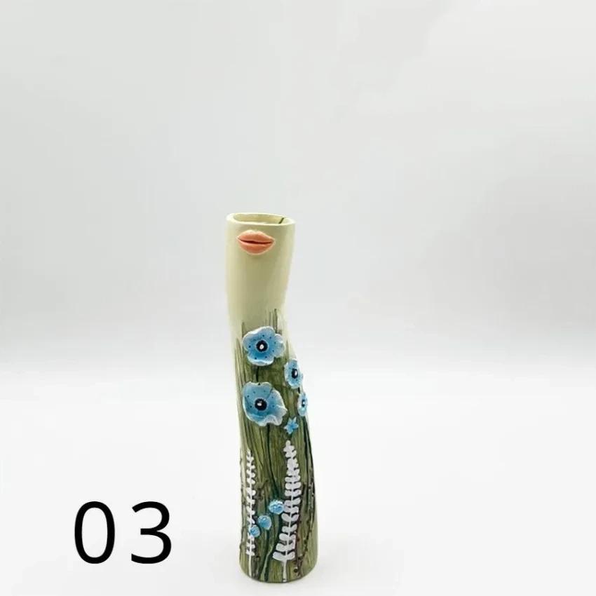 

Beautiful Elegant Ladies Body Vase Dry Flower Bouquet Vases Women Body Art Craft Ornaments Home Desktop Decor Living Garden