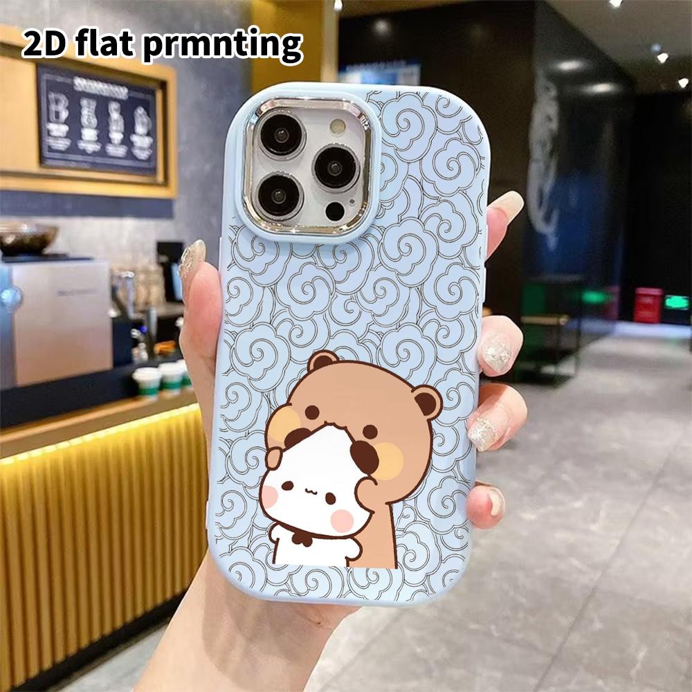 Phone Case: 2D Flat Case Suitable for iPhone 18, 17, 16, 15, 14, 13 Pro Cases, Couple Styles, Little White Panda, Christmas and Halloween Gifts