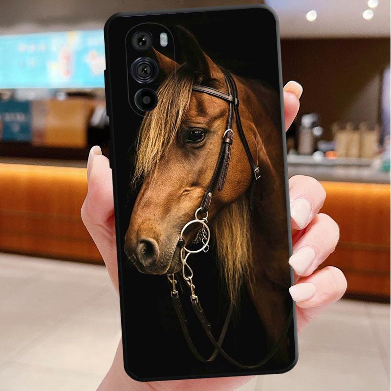 Phone Case For Motorola Edge 50 40 Pro 60 50 40 30 Ultra Neo Fusion Moto G85 G72 G53 G54 G84 G13 G32 Horse