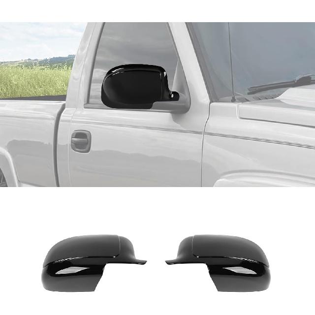 Rearview Mirror Cover Side Mirror Shell Trim Compatible with Chevy Silverado & Suburban & Tahoe & GMC-Yukon & GMC-Sierra & Cadillac Escalade чёрный