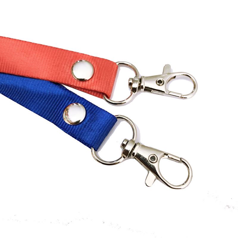 1.5cm Orange Custom ID Badge Keychain Lanyard