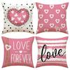 Valentine's Day Pillow Case with Love Letter Print Pillow Case, Date Atmosphere Decorative Pillow