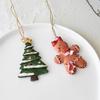 New Gingerbread Man Christmas Tree Hanging Pendant Resin Hanging Xmas Tree Ornament Funny Painted Christmas Decoration Christmas