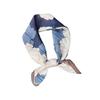 1116 Summer Sweet Silk Cotton Small Square Scarf Female Elegant Temperament Silk Scarf Commuter Decoration Versatile Professional Small Scarf