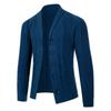 Men Loose Long Sleeve Turn Down Collar Knitted Cardigan Casual Sweater Outerwear