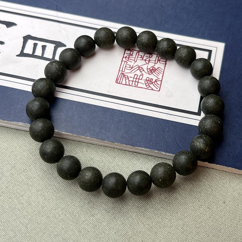 High-End Xiaohongshu Natural Incense Bead Bracelet with Pine Cone Scent - Handmade in Ancient Style