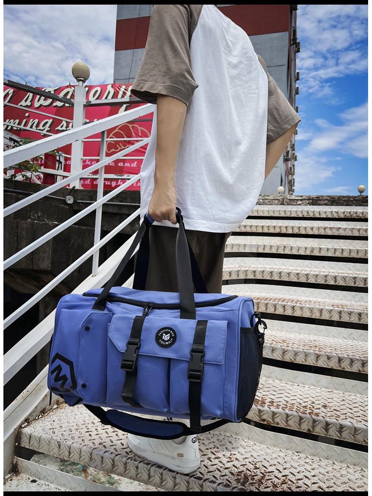 Men's Large Capacity Travel Backpack and Gym Bag with Wet/Dry Separation