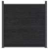 Fence Panel Gray 699x186 Cm WPC